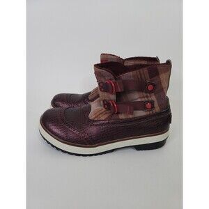 Ugg Marrais Womens Boots Size 9 Leather Blend Pull On Duck Boots